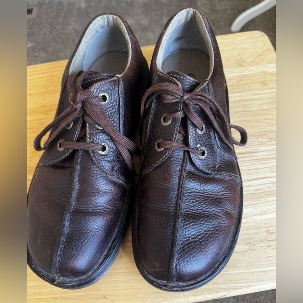 Dr. Martens Men's Brown Leather Lace-Up Oxfords Size 11